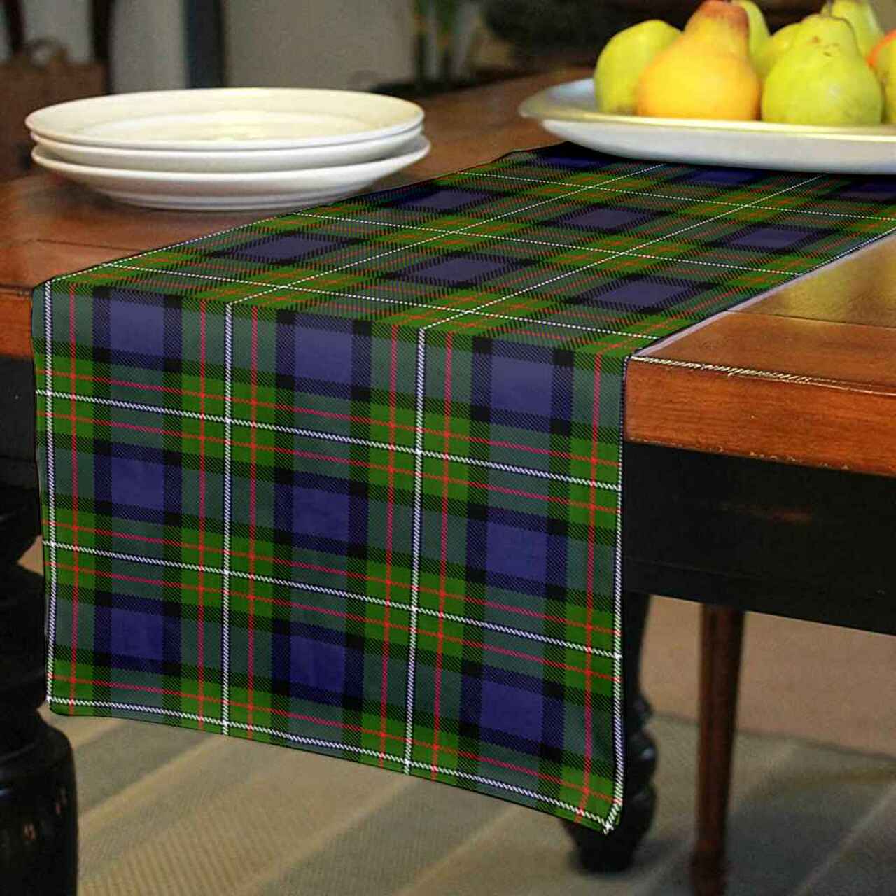 Fergusson Modern Tartan Table Runner - Cotton table runner