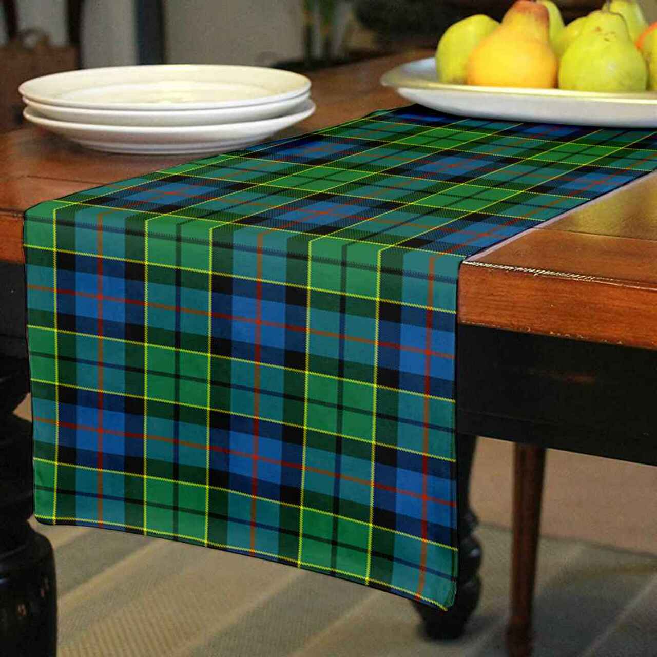 Forsyth Ancient Tartan Table Runner - Cotton table runner