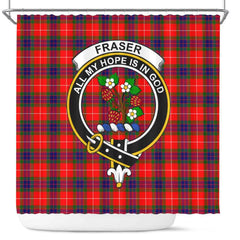 Fraser Tartan Crest Shower Curtain