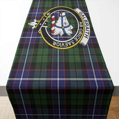 Galbraith Tartan Crest Table Runner - Cotton table runner