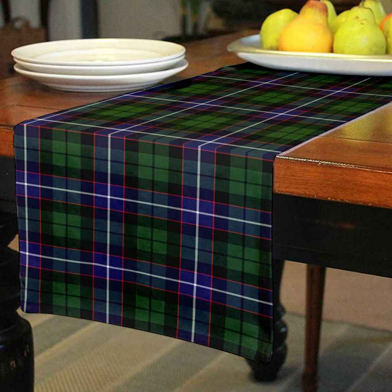 Galbraith Modern Tartan Table Runner - Cotton table runner