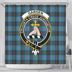 Garden Tartan Crest Shower Curtain