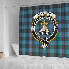 Garden Tartan Crest Shower Curtain