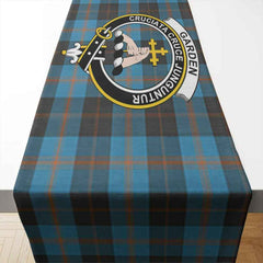 Garden Tartan Crest Table Runner - Cotton table runner