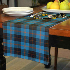 Garden Tartan Crest Table Runner - Cotton table runner