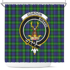 Gordon Tartan Crest Shower Curtain