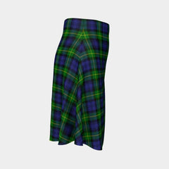 Gordon Modern Tartan Flared Skirt