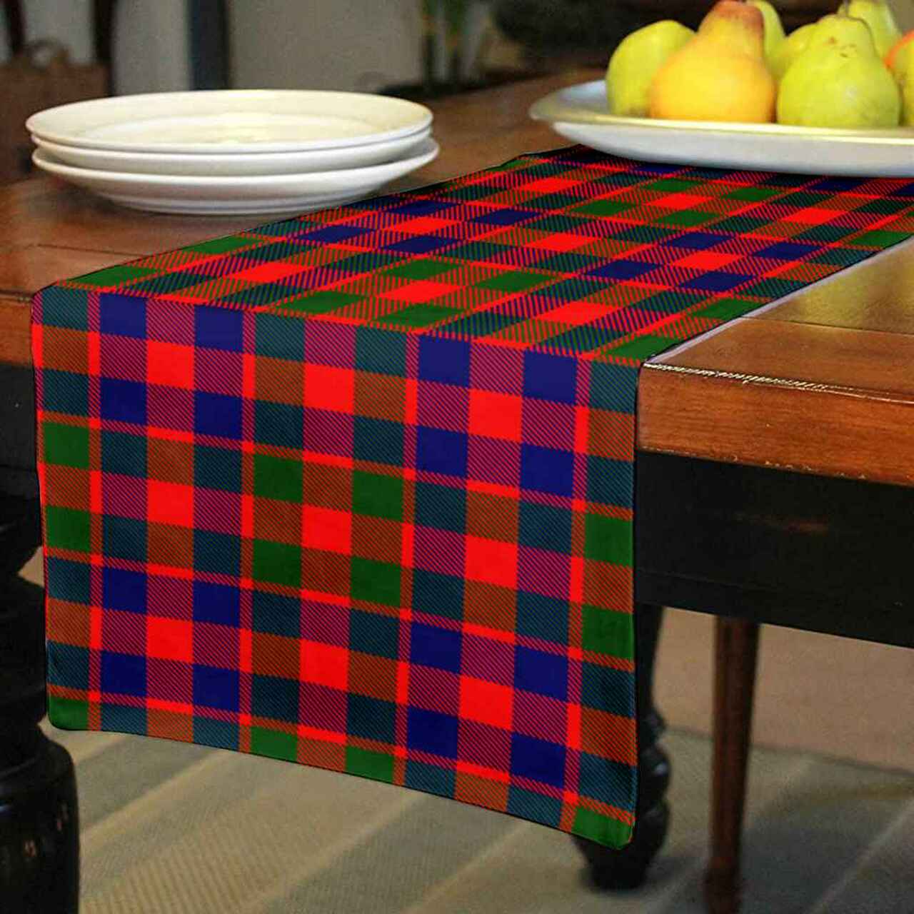 Gow Modern Tartan Table Runner - Cotton table runner