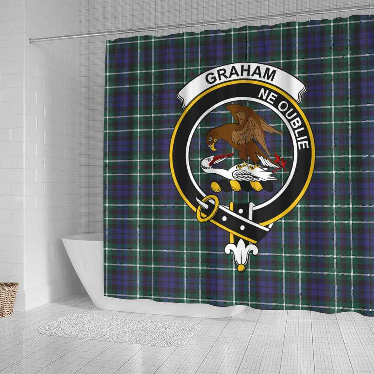 Graham Tartan Crest Shower Curtain