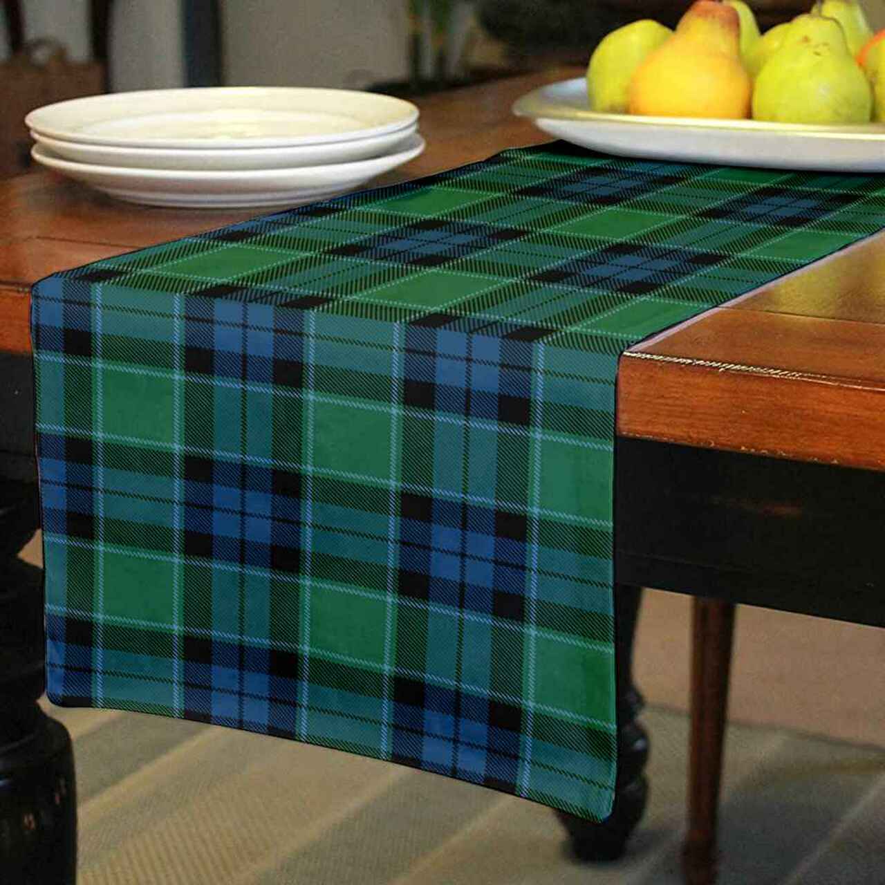 Graham of Menteith Ancient Tartan Table Runner - Cotton table runner