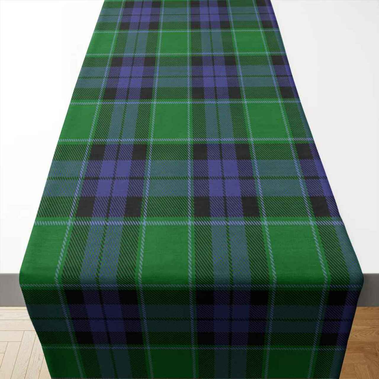 Graham of Menteith Modern Tartan Table Runner - Cotton table runner