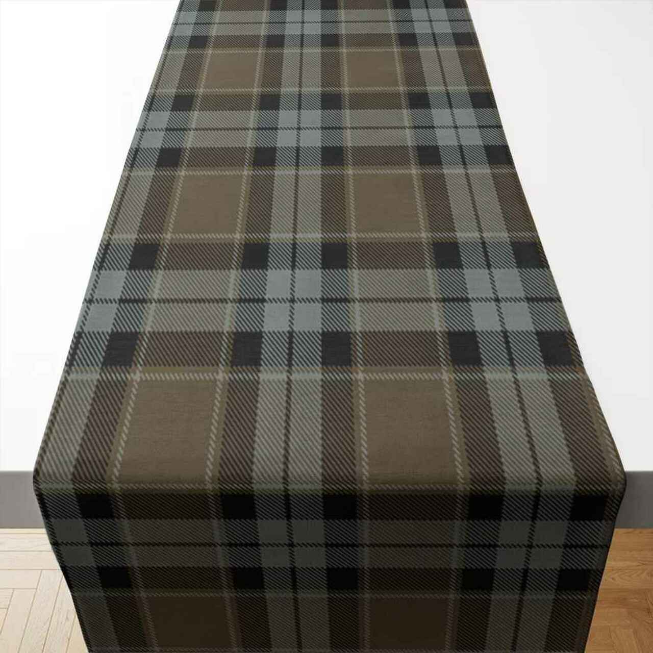 Graham of Menteith Weathered Tartan Table Runner - Cotton table runner