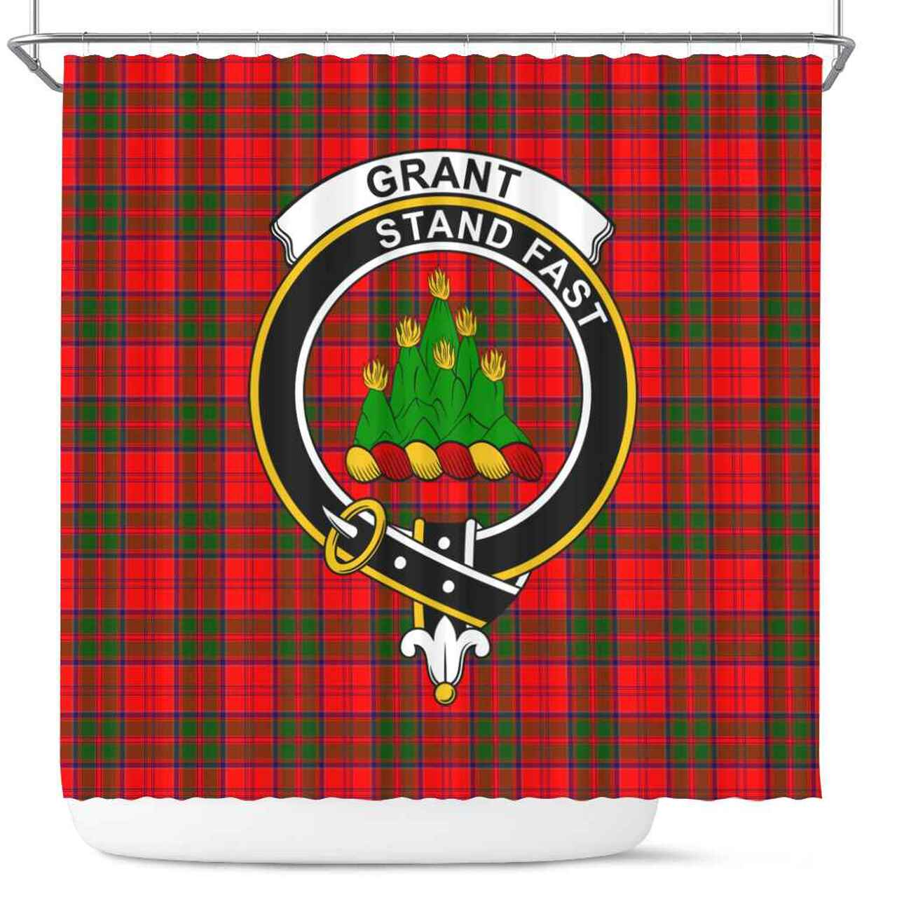 Grant Tartan Crest Shower Curtain