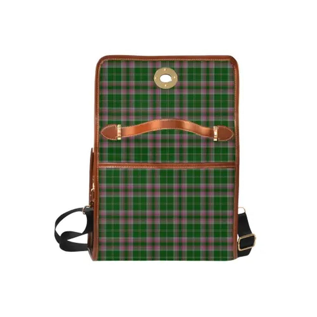 Gray Tartan Canvas Bag