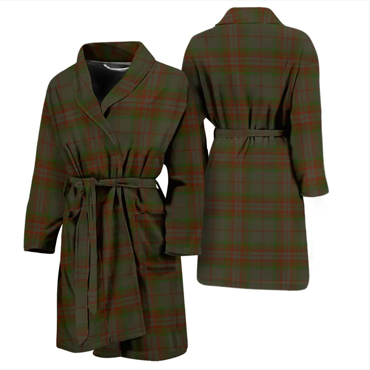 Gray Tartan Bathrobe