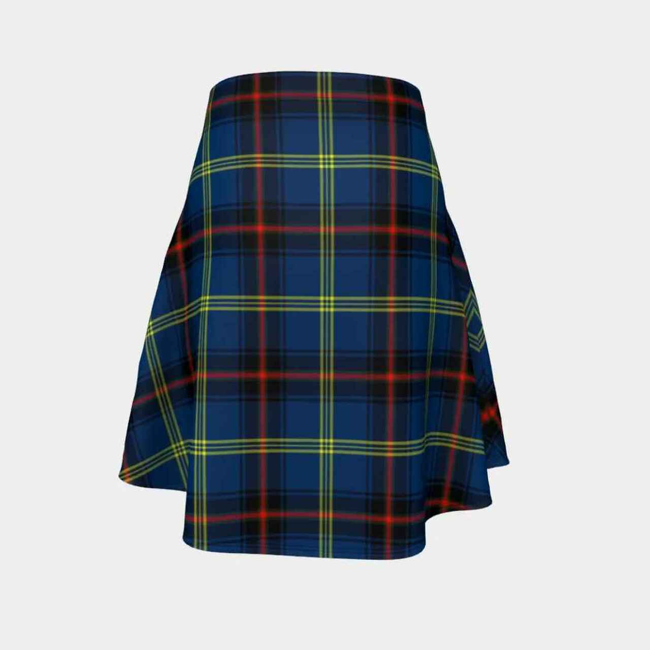 Grewar Tartan Flared Skirt