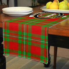 Grierson Tartan Crest Table Runner - Cotton table runner