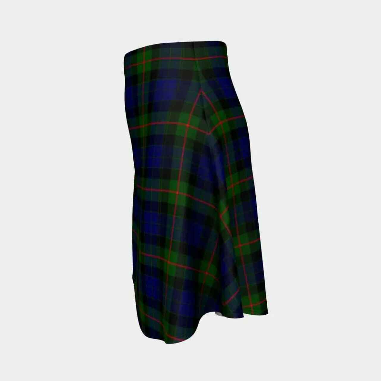 Gunn Modern Tartan Flared Skirt