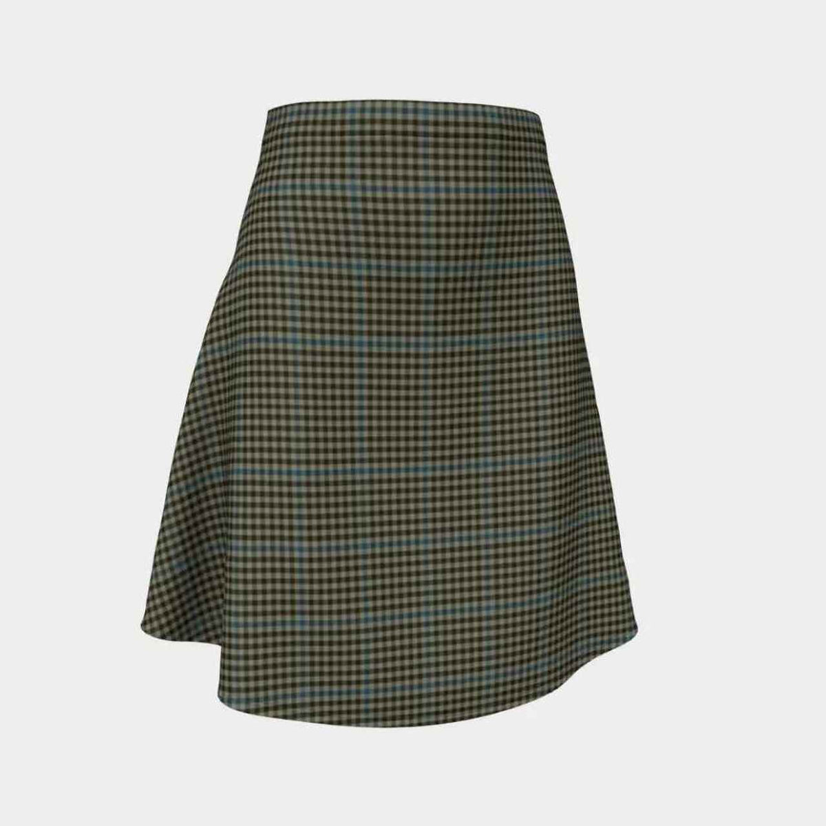 Haig Check Tartan Flared Skirt