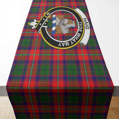 Haig Tartan Crest Table Runner - Cotton table runner