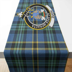 Hope Tartan Crest Table Runner - Cotton table runner