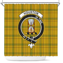 Houston Tartan Crest Shower Curtain