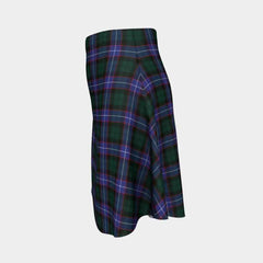 Hunter Modern Tartan Flared Skirt