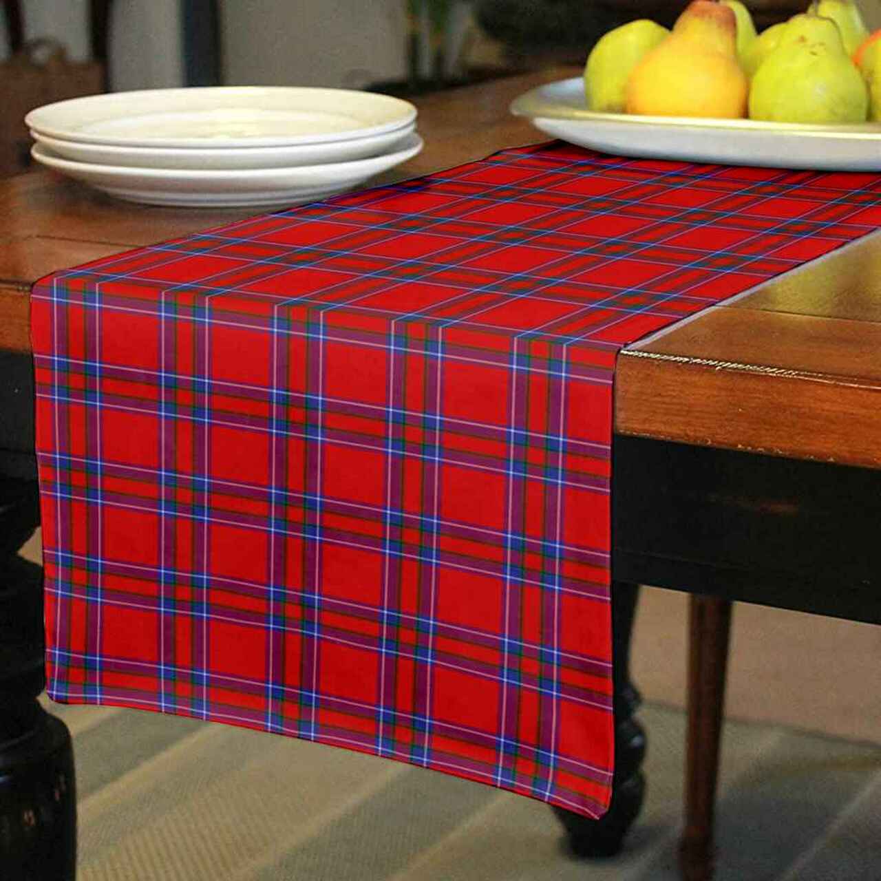 Inverness District Tartan Table Runner - Cotton table runner