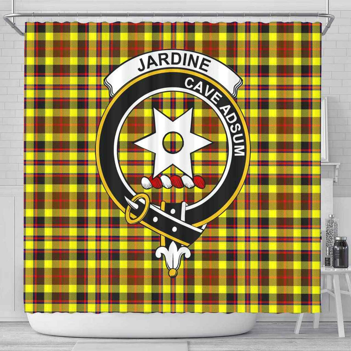 Jardine Tartan Crest Shower Curtain