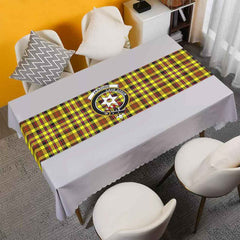 Jardine Tartan Crest Table Runner - Cotton table runner