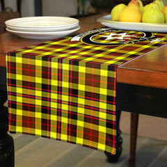 Jardine Tartan Crest Table Runner - Cotton table runner