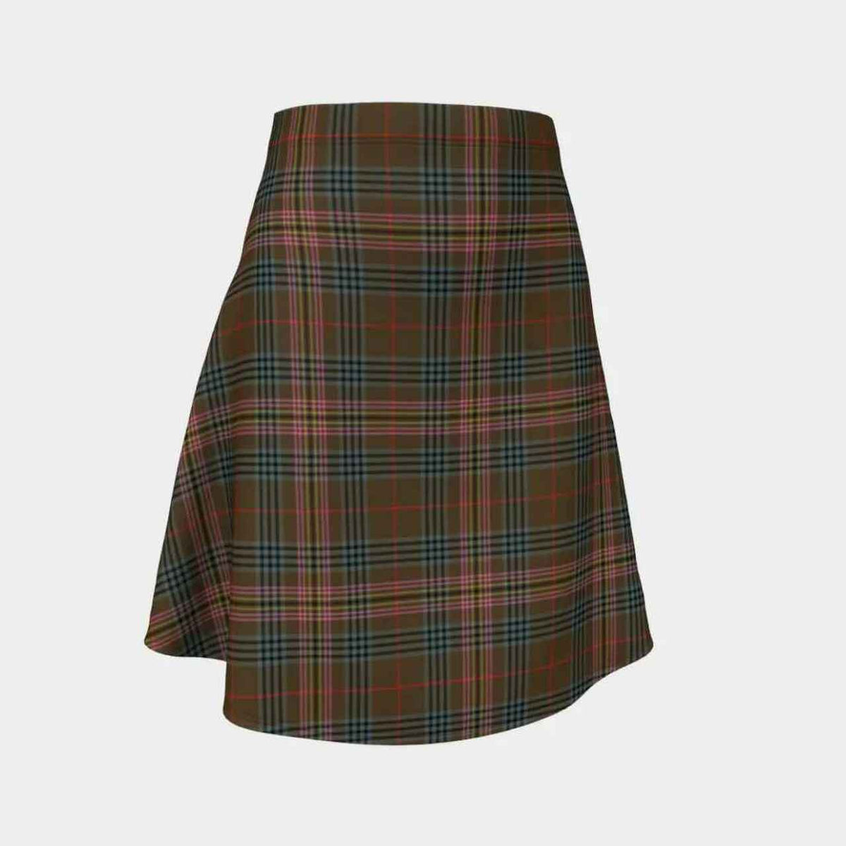 Kennedy Weathered Tartan Flared Skirt
