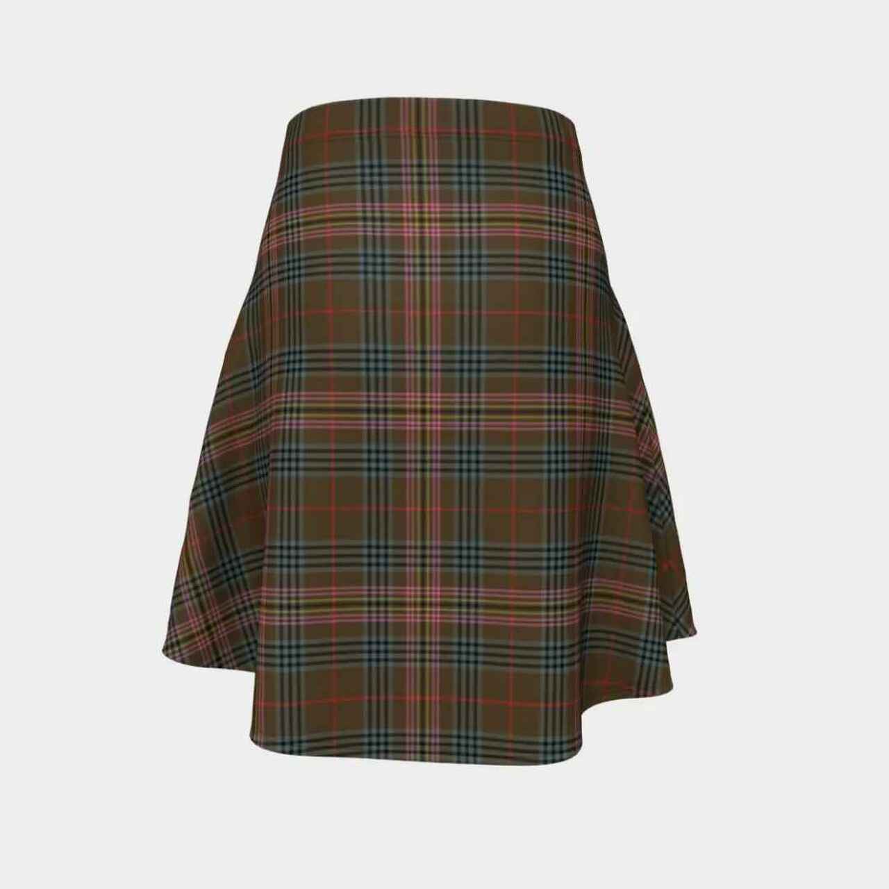 Kennedy Weathered Tartan Flared Skirt