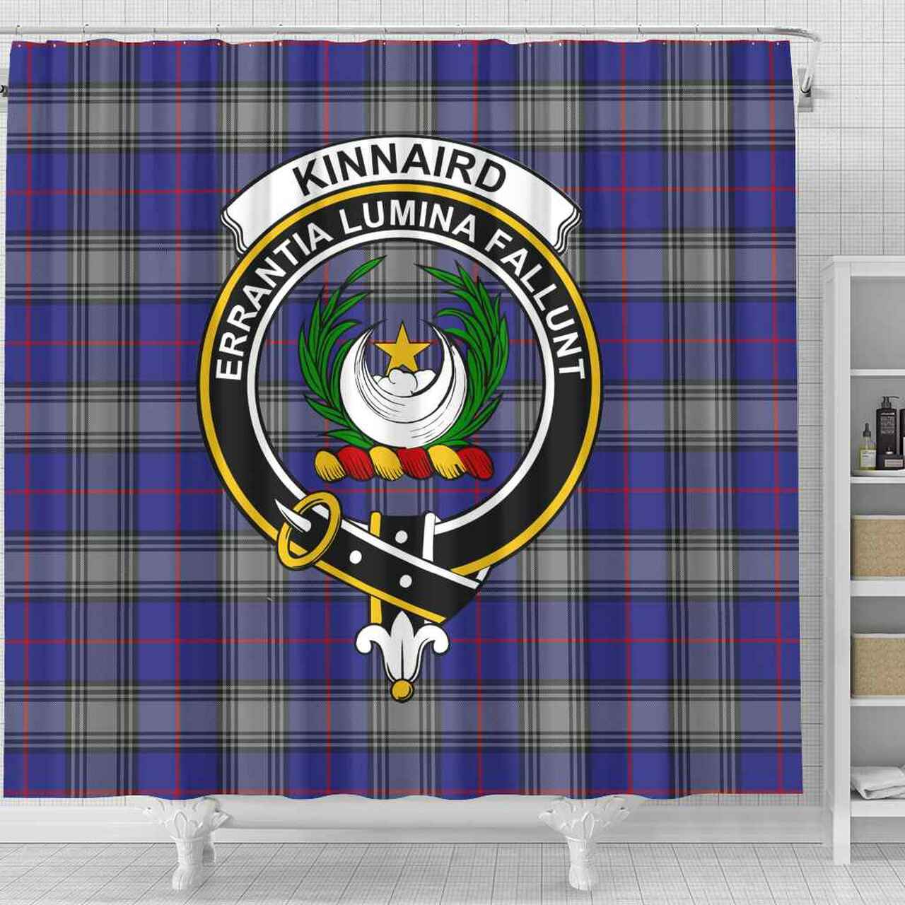 Kinnaird Tartan Crest Shower Curtain