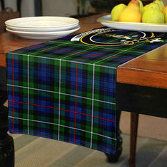 Kirkpatrick Tartan Crest Table Runner - Cotton table runner