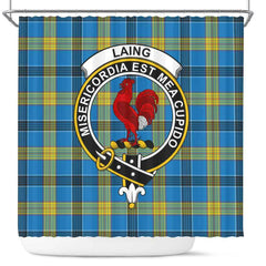 Laing Tartan Crest Shower Curtain