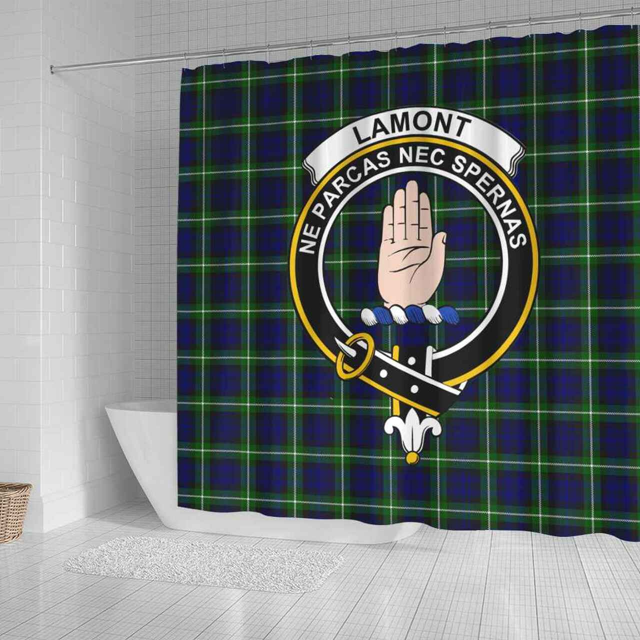 Lamont Tartan Crest Shower Curtain