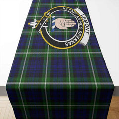 Lamont Tartan Crest Table Runner - Cotton table runner