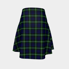 Lamont Modern Tartan Flared Skirt