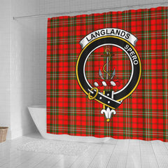 Langlands Tartan Crest Shower Curtain