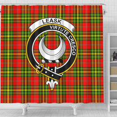 Leask Tartan Crest Shower Curtain