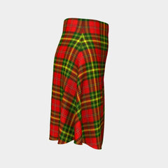 Leask Tartan Flared Skirt