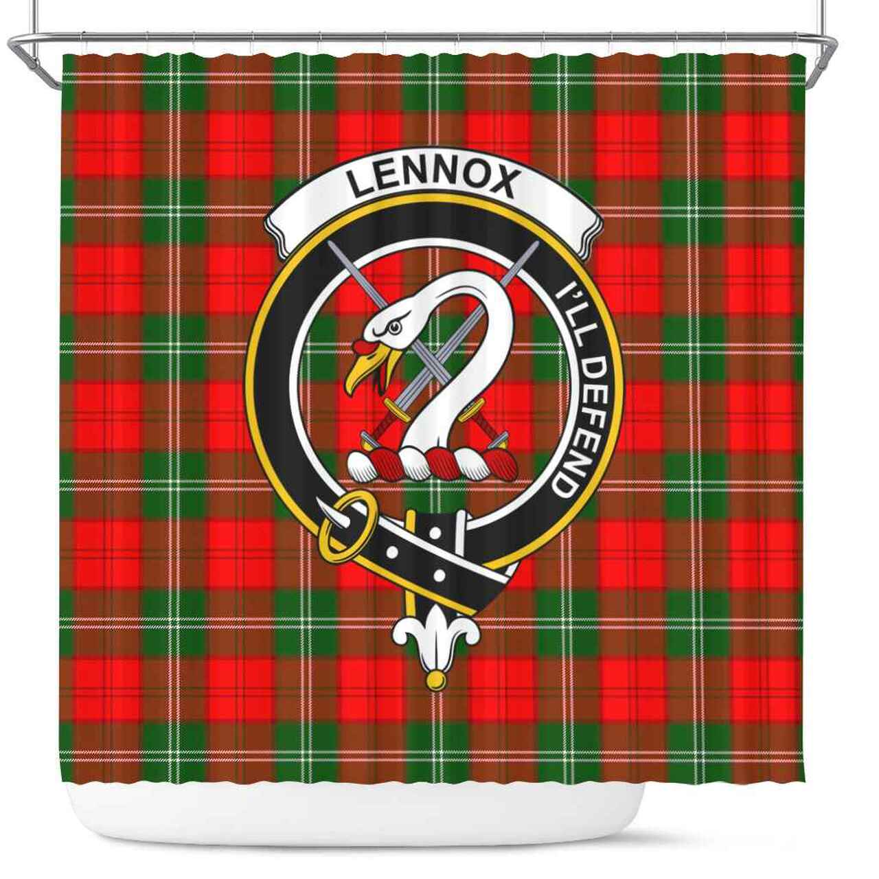 Lennox Tartan Crest Shower Curtain