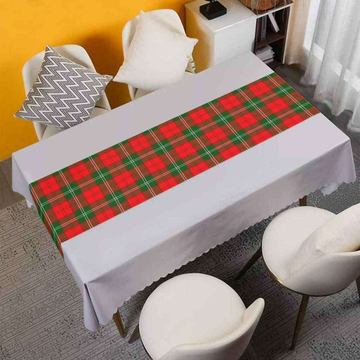 Lennox Modern Tartan Table Runner - Cotton table runner