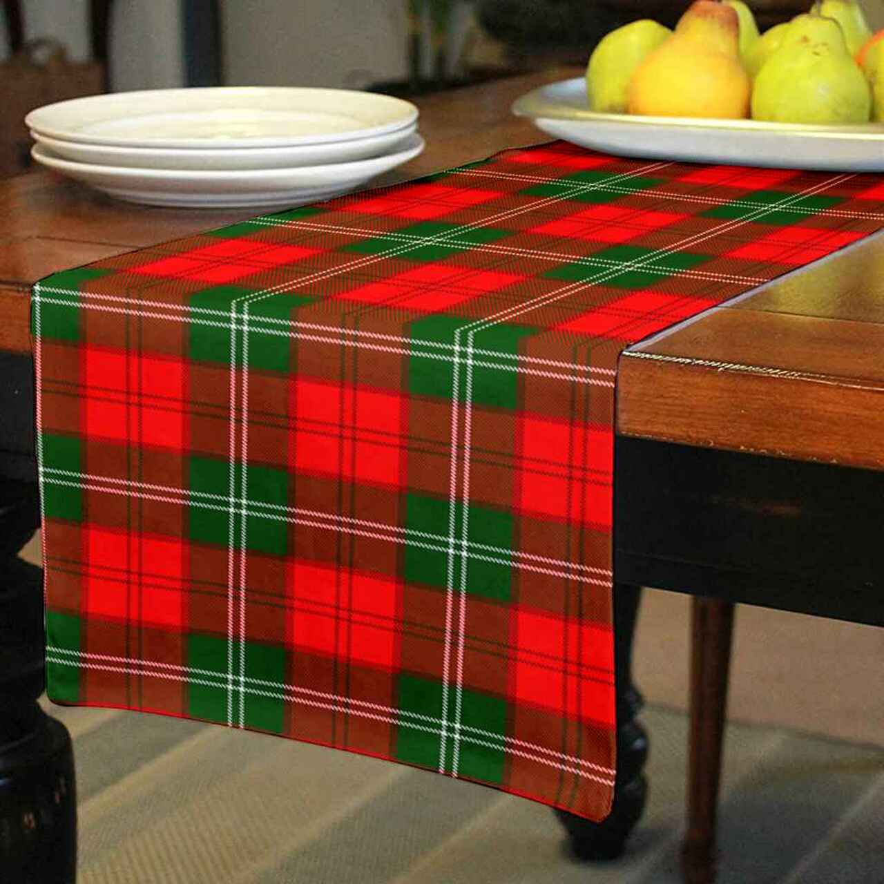 Lennox Modern Tartan Table Runner - Cotton table runner