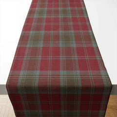 Lindsay Weathered Tartan Table Runner - Cotton table runner