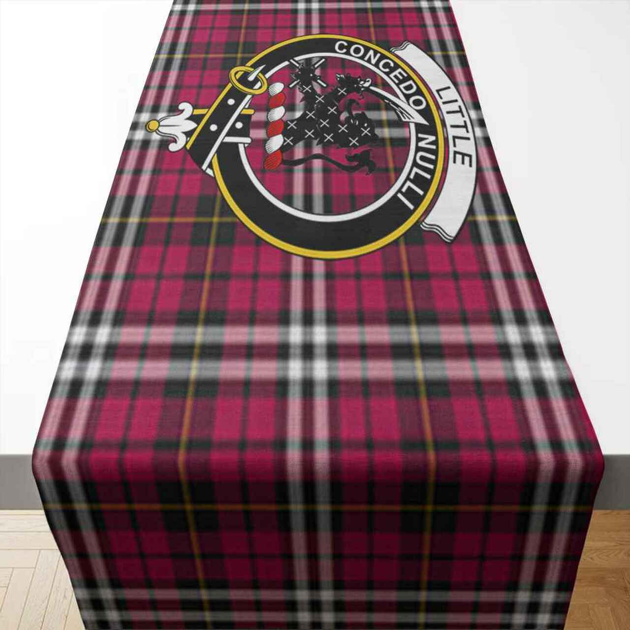 Little Tartan Crest Table Runner - Cotton table runner