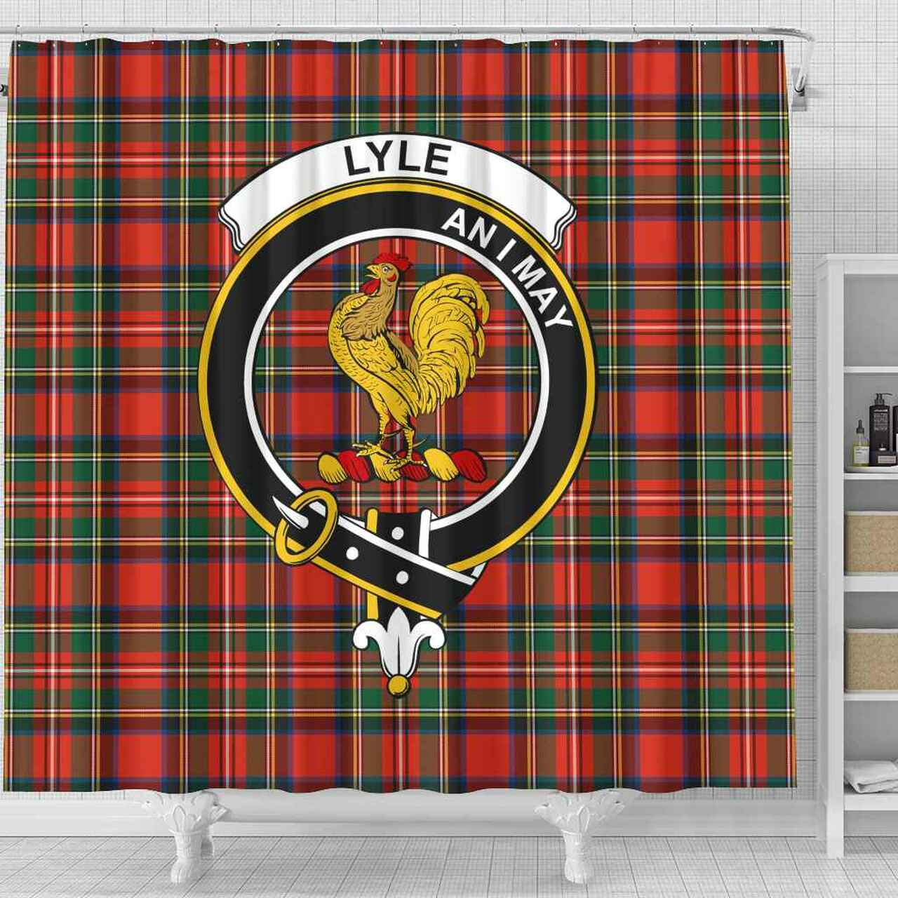 Lyle Tartan Crest Shower Curtain