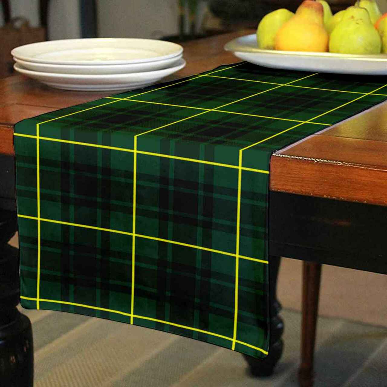 MacArthur Modern Tartan Table Runner - Cotton table runner