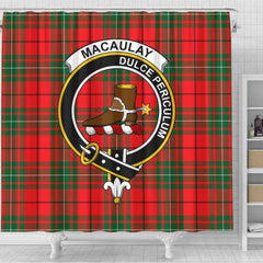 MacAulay Tartan Crest Shower Curtain